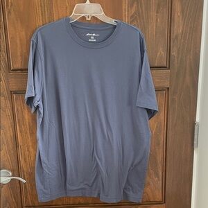 Eddie Bauer Men's Slate Blue Short Sleeve Tee